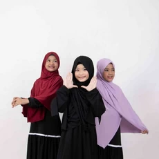 Jilbab Anak Pesantren Polos Grosir