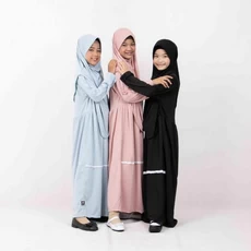 Gamis Jeans Anak Perempuan Lebaran Terbaru 2023