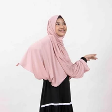 Jilbab Putih Anak Polos Reseller