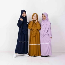 Gamis Anak Warna Putih Ngaji Grosir