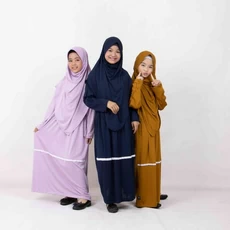 Gamis Anak Hijau Botol Kuttab Dropship