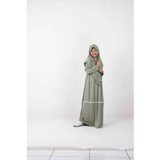 Gamis Anak Warna Navy Santri Ecer