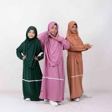 Gamis Susun Anak Lebaran Umur 8 Tahun