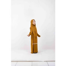 Gamis Anak Warna Hitam Seragam Umur 13 Tahun