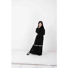 Gamis Anak Warna Navy SMP Umur 10 Tahun