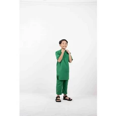 Baju Koko Kurta Anak Laki putih 11 Tahun