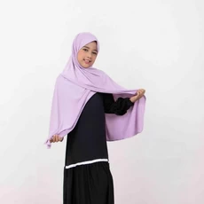 Jilbab Putih Anak Lebaran Dropship