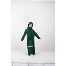 Gamis Anak Warna Putih Polos Anak Tanggung