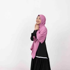 Jilbab Putih Anak Lebaran Usia Tanggung