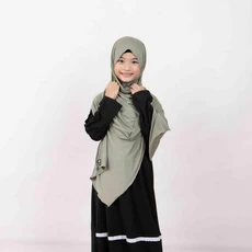 Jilbab Anak Warna Putih Cadar Ecer