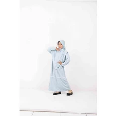 Gamis Putih Anak Perempuan Polos Usia Tanggung