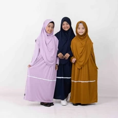 Gamis Anak Hijau Botol Cadar Terbaru