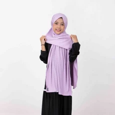 Pashmina Bergo Anak Polos Usia Tanggung