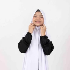 Pashmina Anak Warna Putih Jumbo Dropship