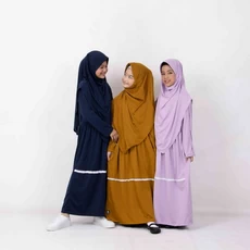 Gamis Anak Warna Navy TPQ Reseller