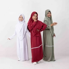 Gamis Jeans Anak Perempuan Cadar Umur 9 Tahun