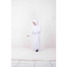 Jilbab Anak Warna Putih SMP Umur 6 Tahun