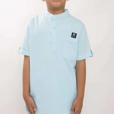 Baju Koko Anak Warna Ungu madrasah Reseller