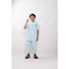 Model Baju Koko Anak Kombinasi Warna putih Remaja