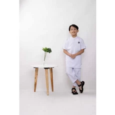 Baju Koko Kurta Anak Warna Putih madrasah Promo