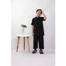 Baju Koko Anak Laki abu 9 Tahun