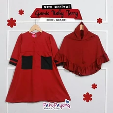 Baju Nisa Sabyan Gamis Anak Lucu Paku Payung