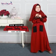 Gamis Syari Anak 5 Tahun Polos Cutetrik