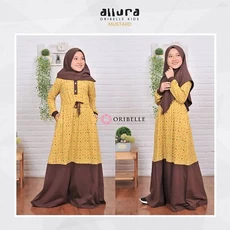 Gamis Anak Kain Kaos Terbaru Aruwais