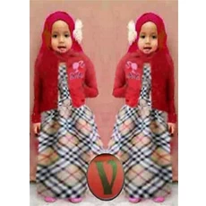 Syari Aurora Gamis Anak Polos Tanggung