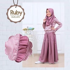 Gamis Anak Dan Ibu Set Jilbab Syari Aruwais