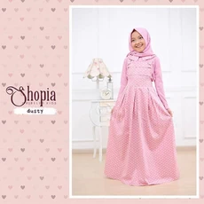 Gamis Anak Warna Navy Lucu Naura