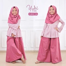 Gamis Jersey Anak Lebaran Naura