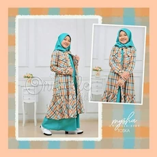 Baju Gamis Anak Perempuan 5 10 Tahun Polos Naura