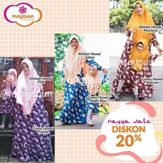 Gamis Anak Littlepony Polos Paku Payung