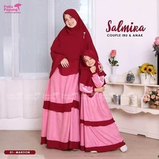 Stelan Gamis Anak Perempuan Bahan Wolfis Lucu Upright