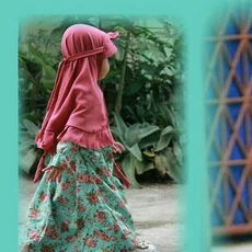 Gamis Anak Ungu Couple Rabbani