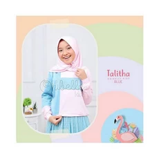 Gamis Anak Putih Polos Naura