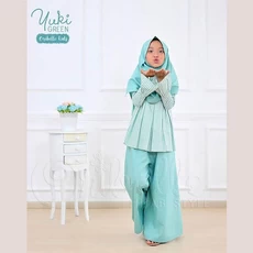 Gamis Anak Biru Murah Paku Payung