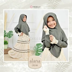 Gamis Anak Syari Set Cadar Terbaru Cutetrik