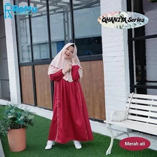 Gamis Anak Perempuan Warna Putih Lucu Tanggung