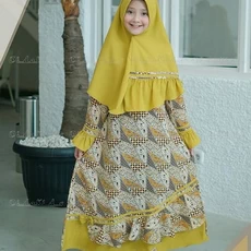 Gamis Anak Rabbani Polos Cutetrik