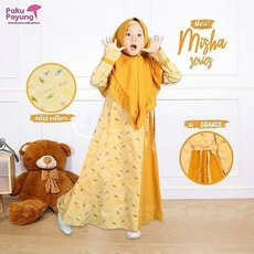 Gamis Jersey Anak Perempuan 10 Tahun Syari Upright