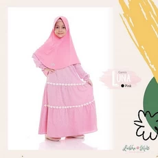 Gamis Syar I Anak Perempuan Lucu Tanggung