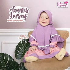 Gamis Anak 5 Th Polos Rabbani