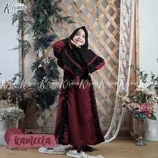 Gamis Anak Polos Syari Cutetrik