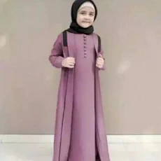 Baju Gamis Anak Kombinasi Cadar Dropship