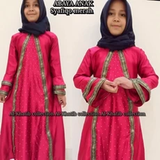 Gamis Jeans Anak Lebaran 7 Tahun