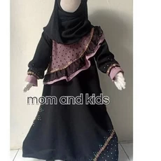 Model Gamis Anak Bahan Baloteli Niqab 12 Tahun