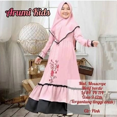 Gamis Anak Perempuan Kaos TPA Anak Tanggung