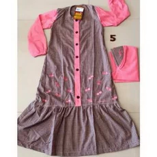 Gamis Set Cadar Anak TPQ Grosir